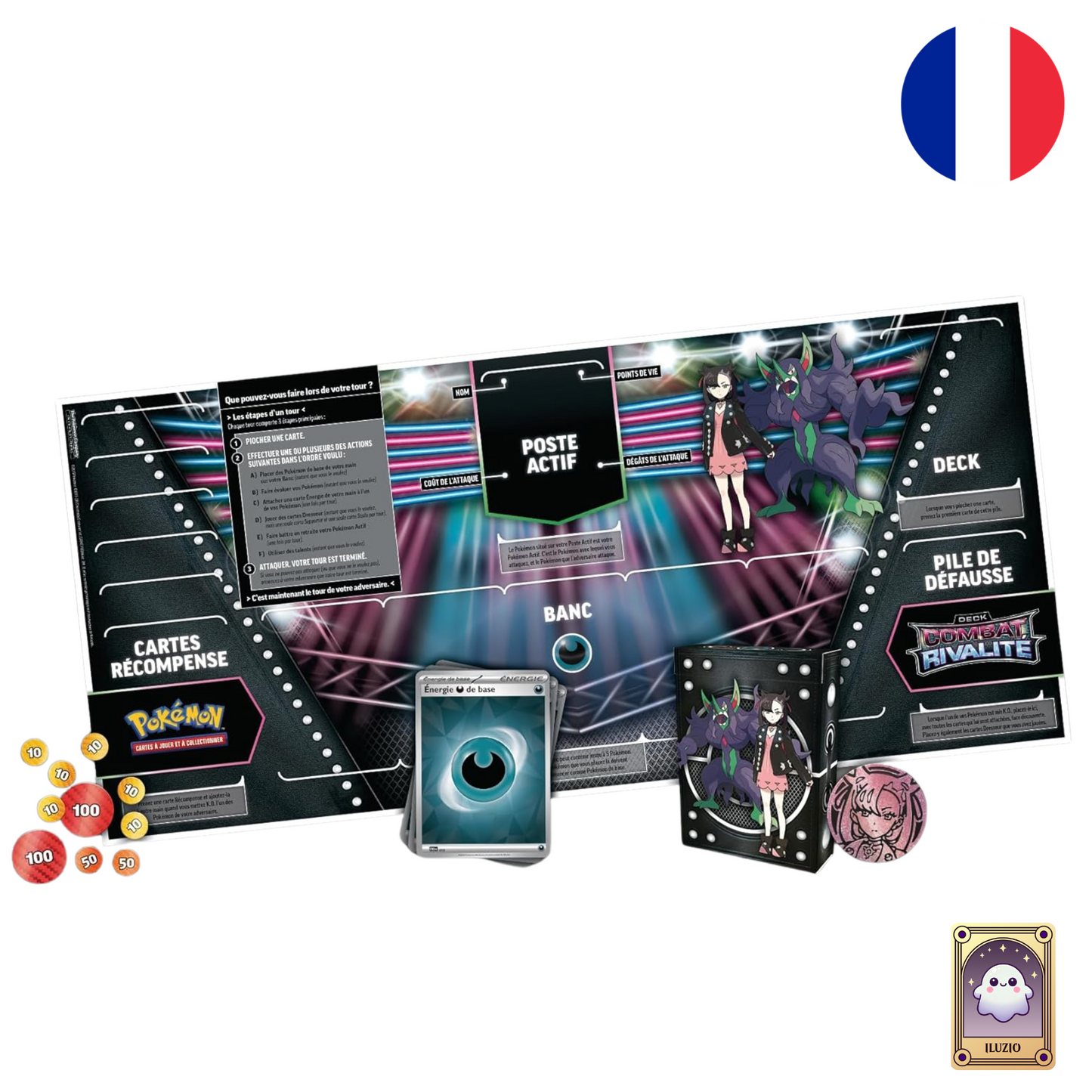 ACCESSOIRE-Pokémon - Deck Combat Rivalité - Rosemary - FR