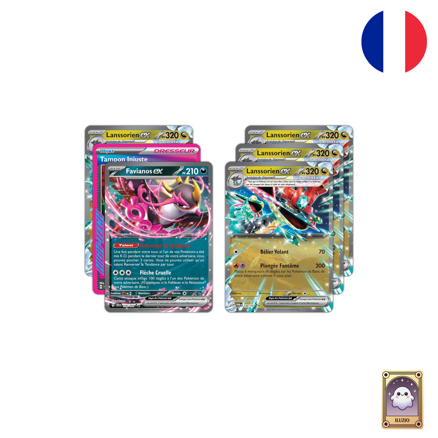 CARTESPROMOS-Pokémon - Deck Combat de Ligue - Lanssorien-ex - FR
