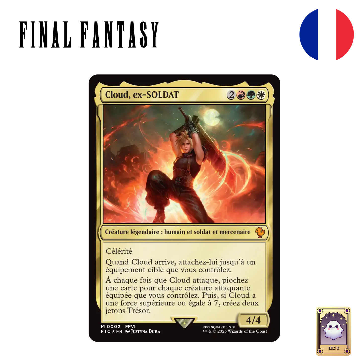 Carte Cloud - Magic: The Gathering - Deck commander - Final Fantasy VII : Transcendance - Français