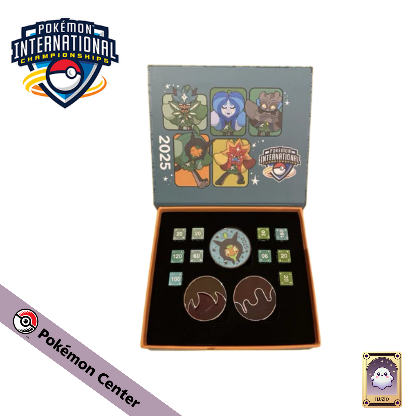 Set de dés ouvert - Pokémon - Set de dés Championnat International Pokémon d’Europe 2025 - Ogerpon