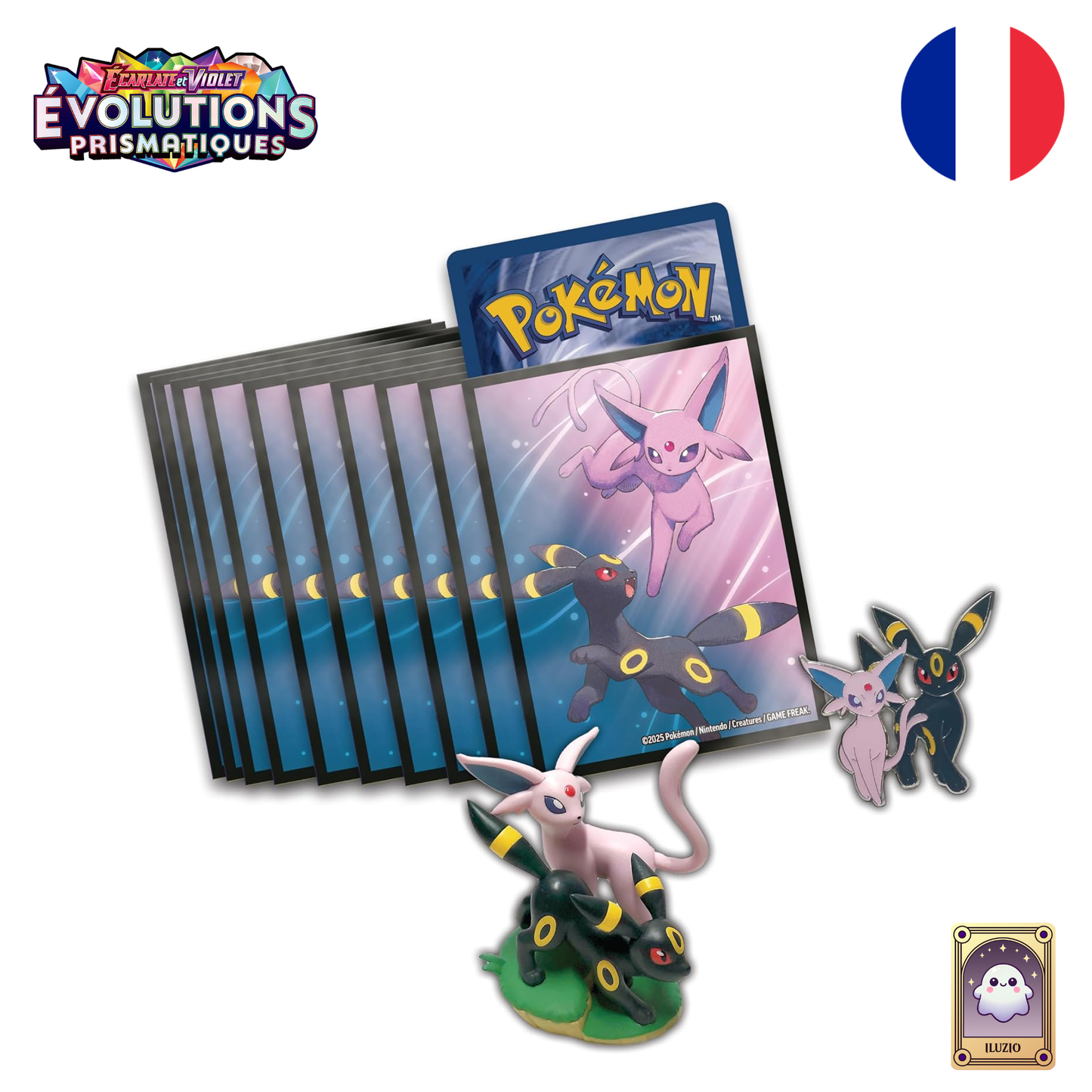 Accessoires & Sleeves - Pokémon - Collection Premium avec Figurine EV 8.5 - Évolutions Prismatiques - Français