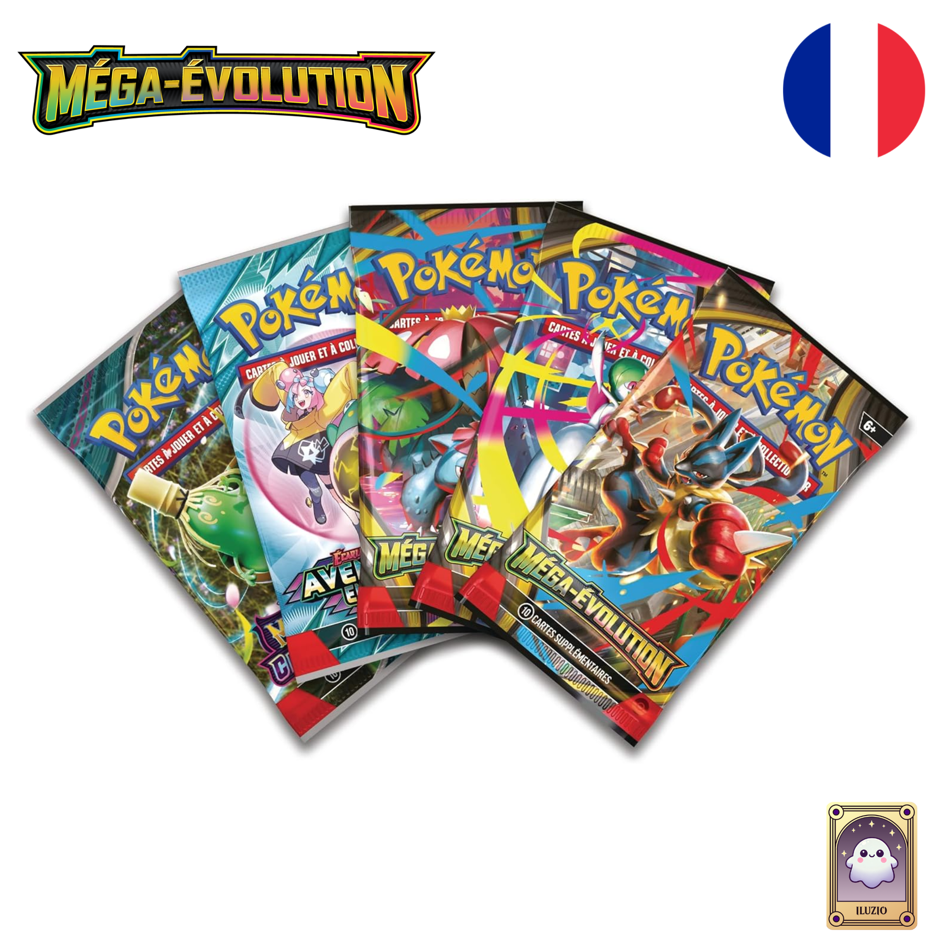 Boosters - Pokémon - Collection Premium avec Figurine Méga-Lucario-ex - Français