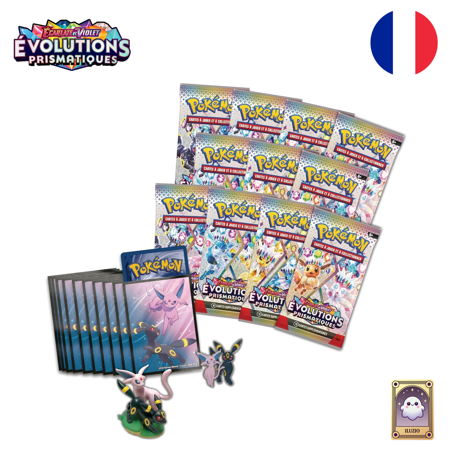Contenu - Pokémon - Collection Premium avec Figurine EV 8.5 - Évolutions Prismatiques - Français