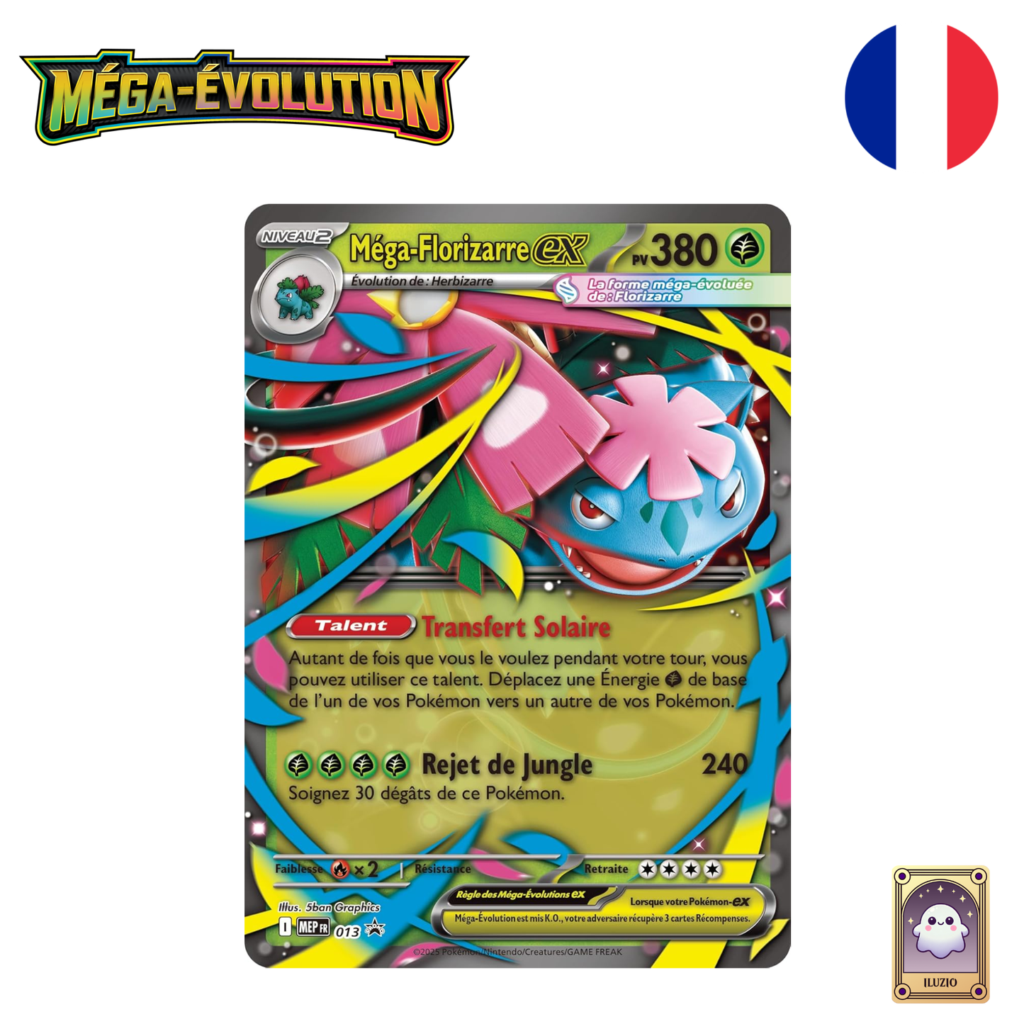 Carte Promo - Pokémon - Collection Premium Méga-Florizarre-ex - Français