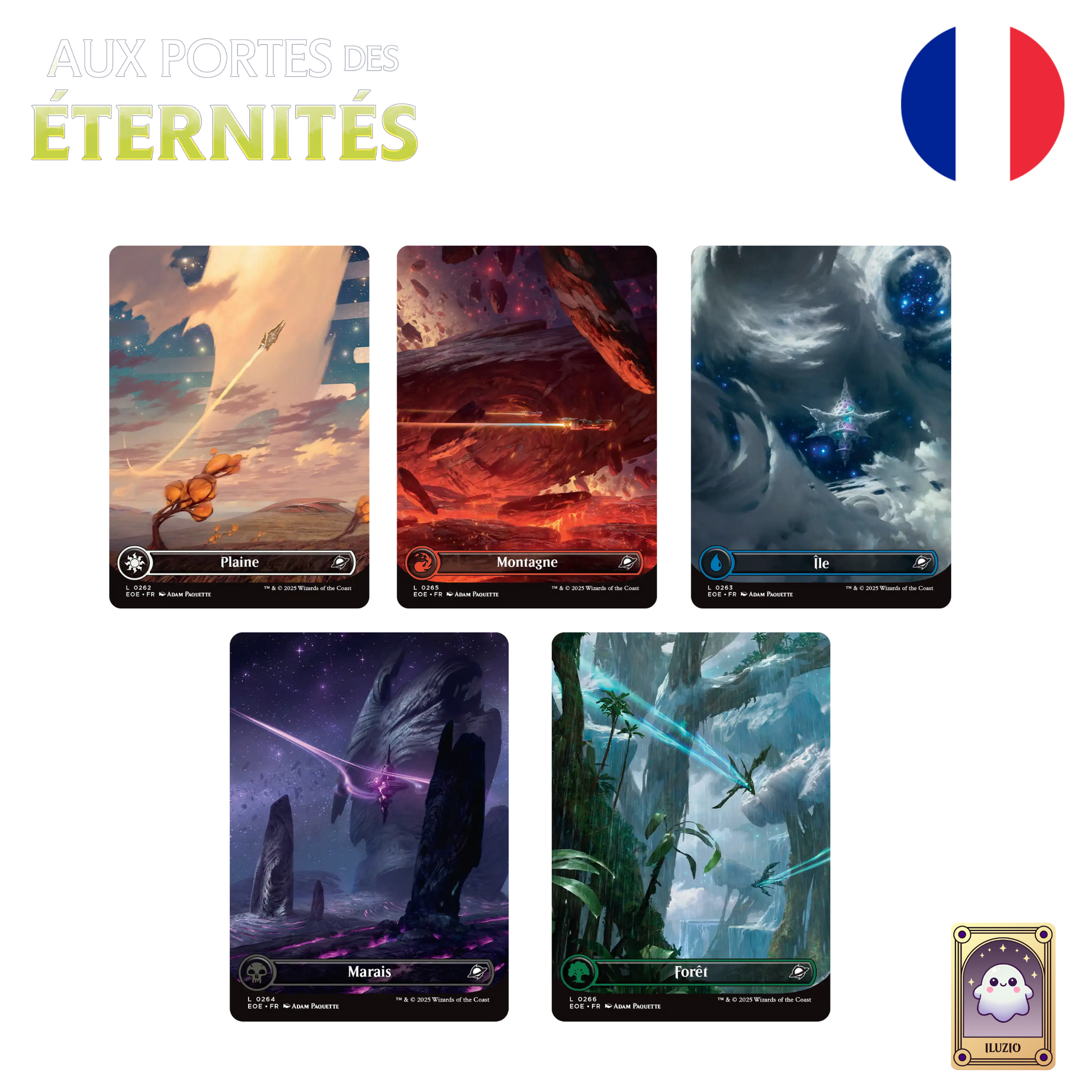 Carte terrains - Magic: The Gathering - Bundle - Aux Portes Des Eternités - Français