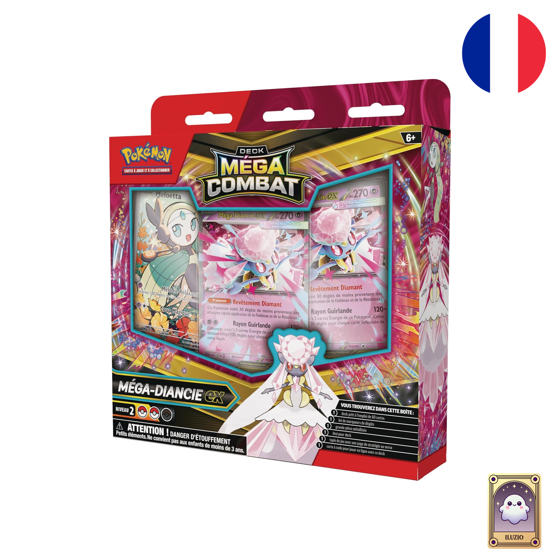 Côté droit - Pokémon - Deck Méga-Combat - Méga-Diancie-ex - Français