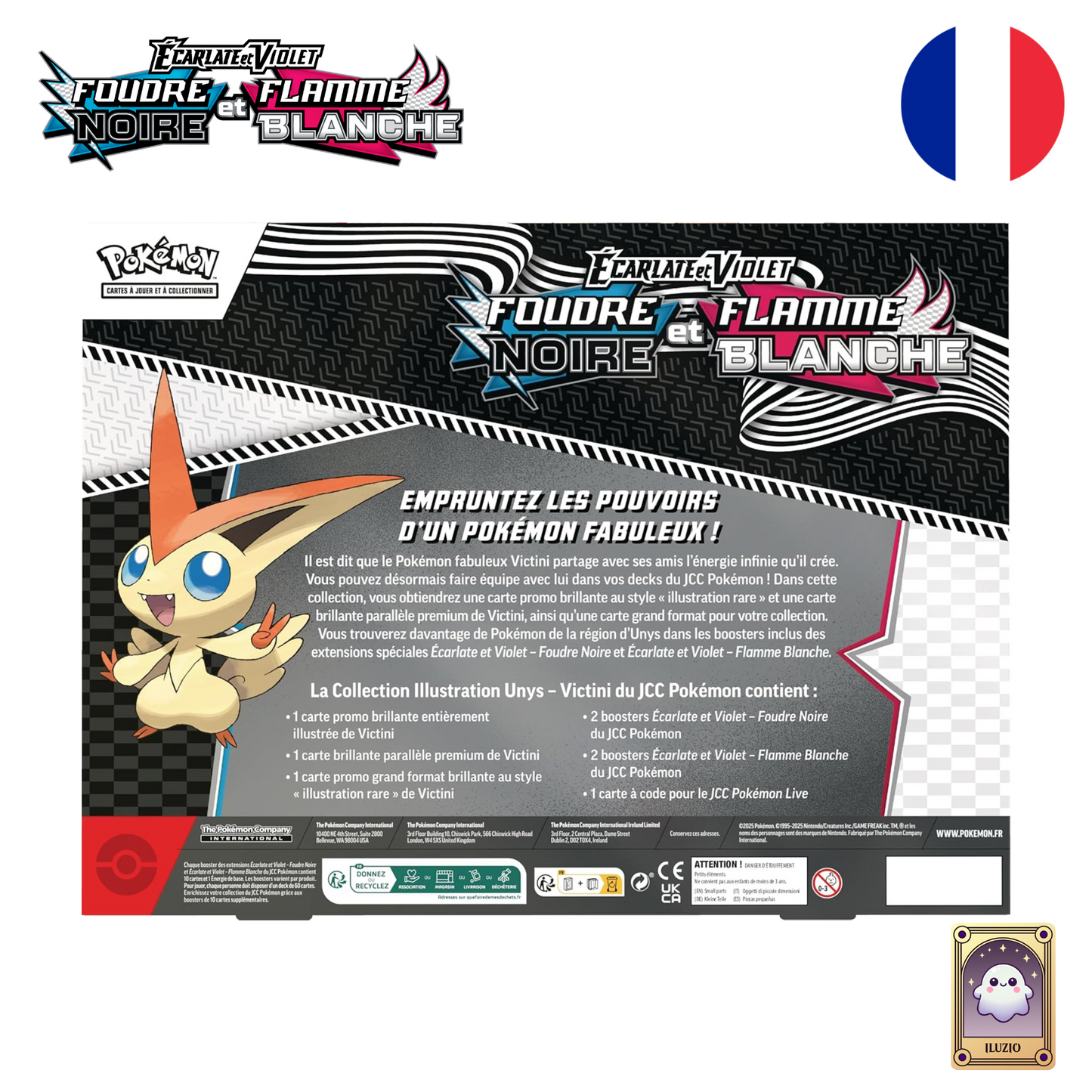 DOS-Pokémon - Coffret Collection Illustration Victini - EV 10.5 - Foudre Noir & Flamme Noir - FR