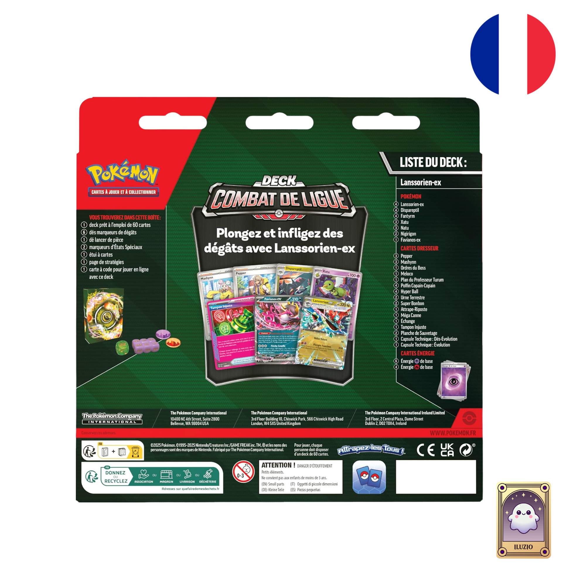 DOS-Pokémon - Deck Combat de Ligue - Lanssorien-ex - FR