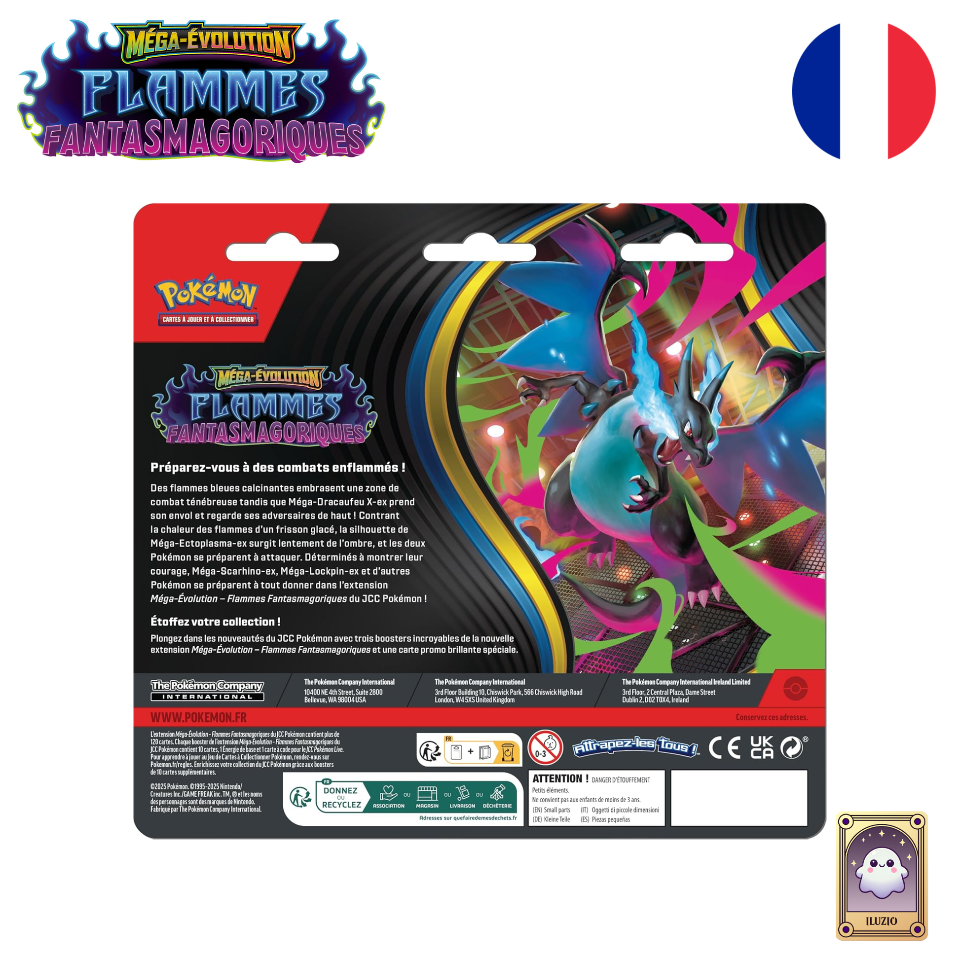 Dos-Pokémon - Tripack ME2 - Flammes Fantasmagoriques - Dimoret - Français