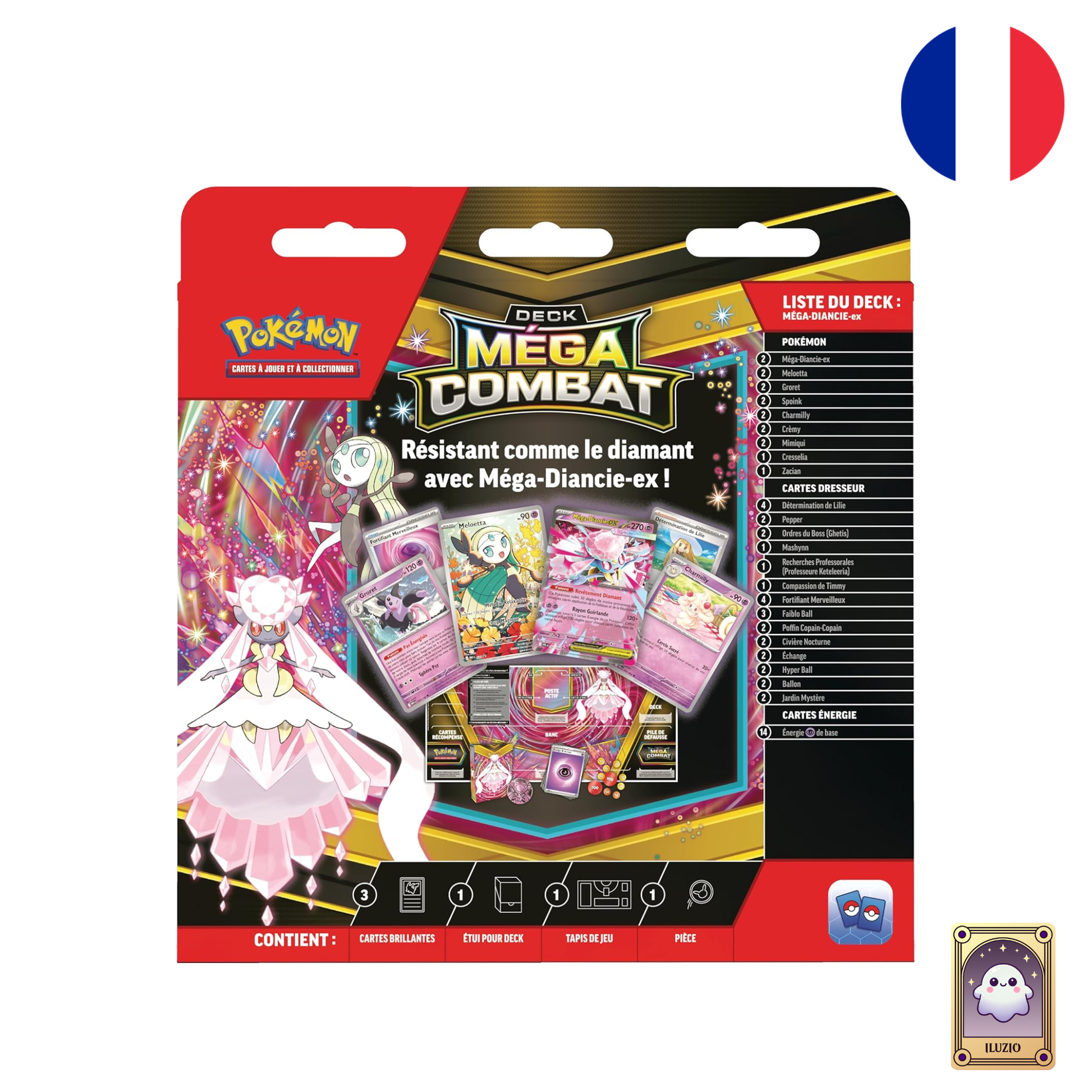 Dos-Pokémon - Deck Méga-Combat - Méga-Diancie-ex - Français