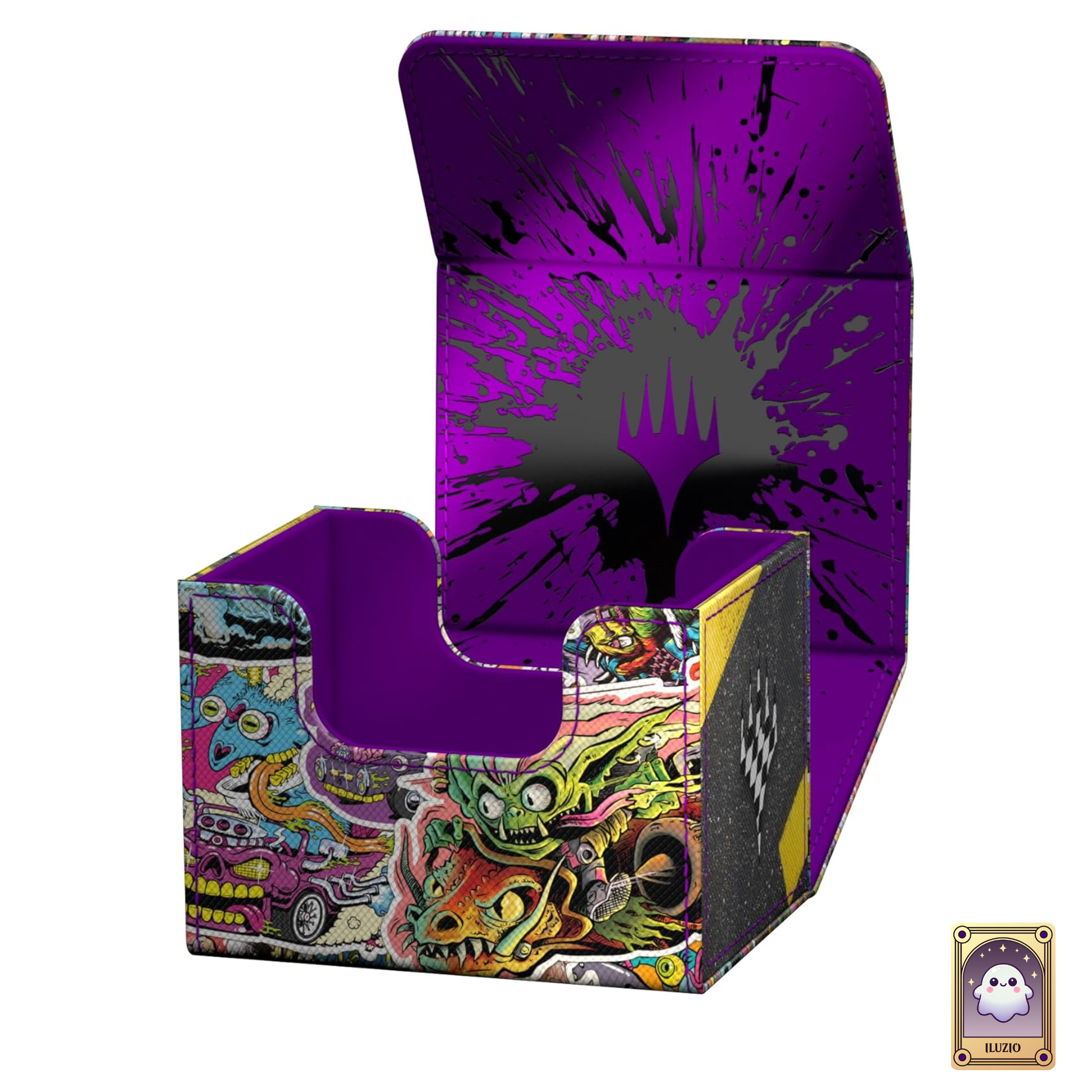 Deckbox ouverte - Magic: The Gathering - Deck Box Sidewinder 100+ Xenoskin - Aetherdrift