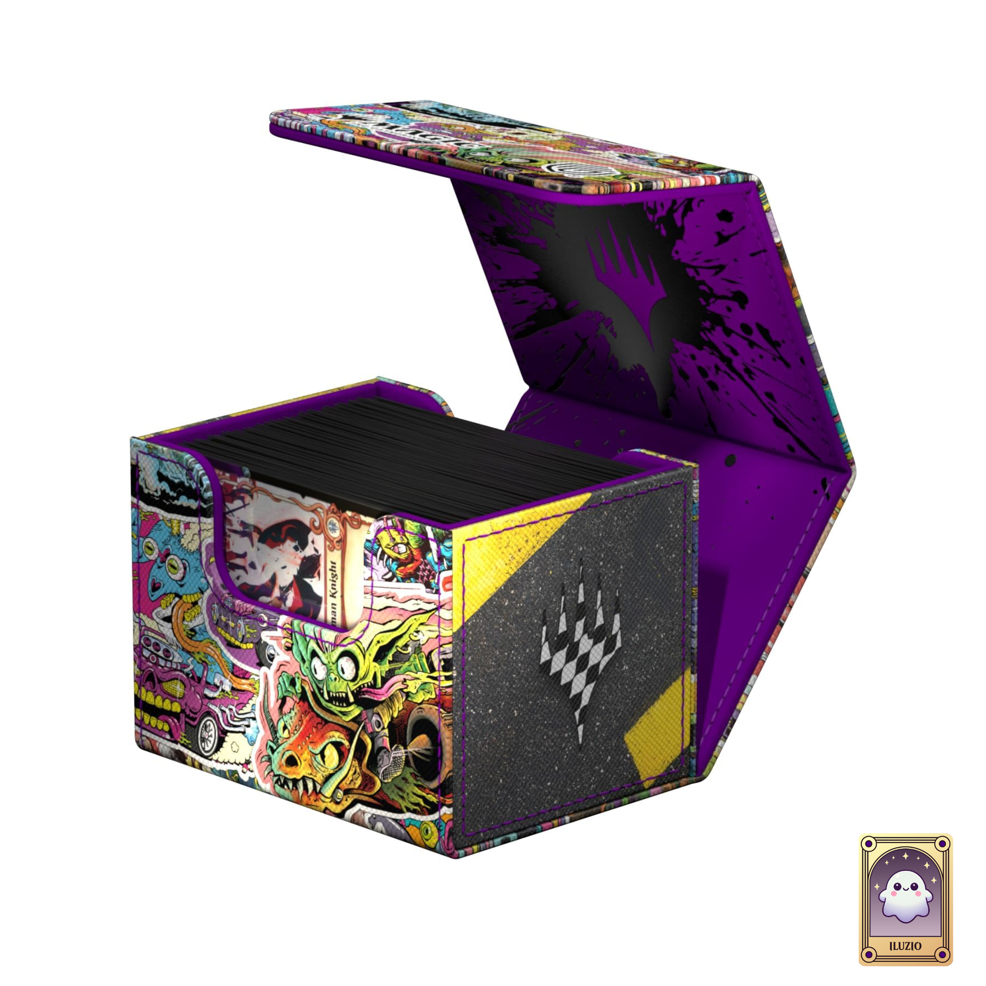 Deckbox remplie - Magic: The Gathering - Deck Box Sidewinder 100+ Xenoskin - Aetherdrift