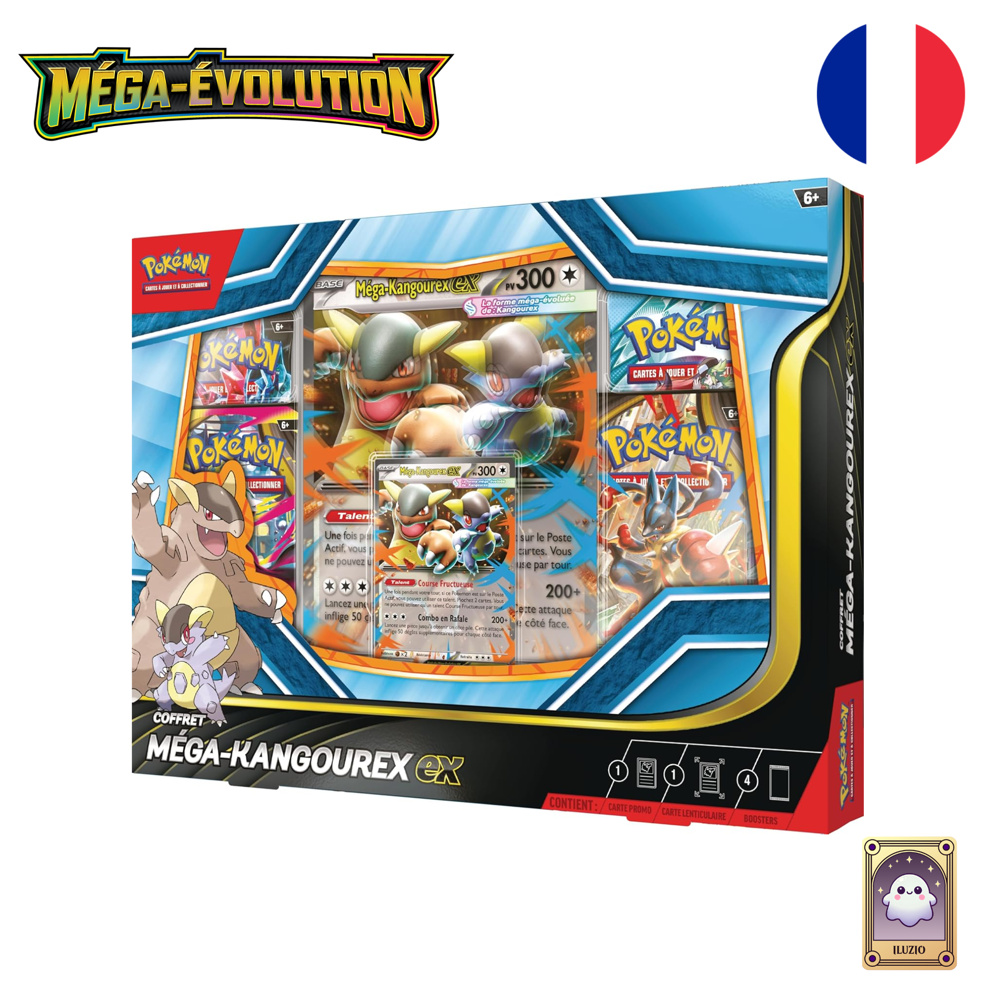 Face côté droit - Pokémon - Coffret Méga-Kangourex-ex - Français