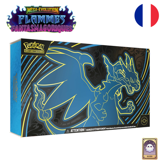 Face côté gauche - Pokémon - Coffret Collection Ultra Premium ME2 - Flammes Fantasmagoriques - Méga-Dracaufeu X-ex - Français