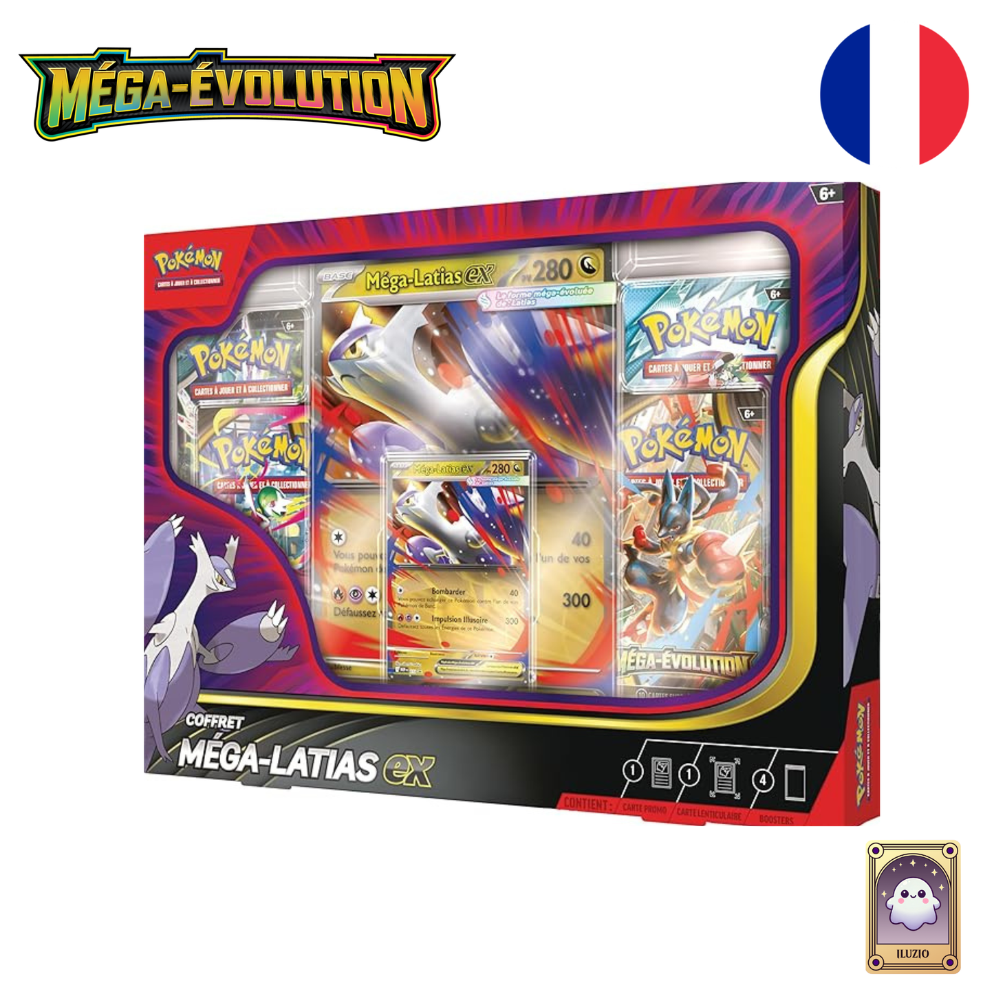 Face Droite -Pokémon - Coffret Méga-Latias-ex ME1 - Méga-Évolution - Français