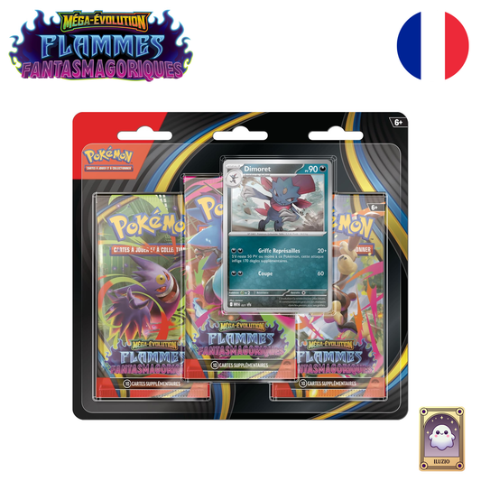 Face-Pokémon - Tripack ME2 - Flammes Fantasmagoriques - Dimoret - Français