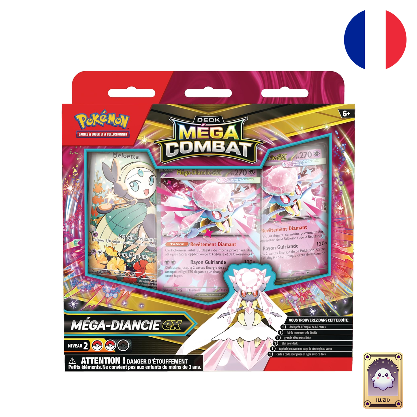 Face-Pokémon - Deck Méga-Combat - Méga-Diancie-ex - Français