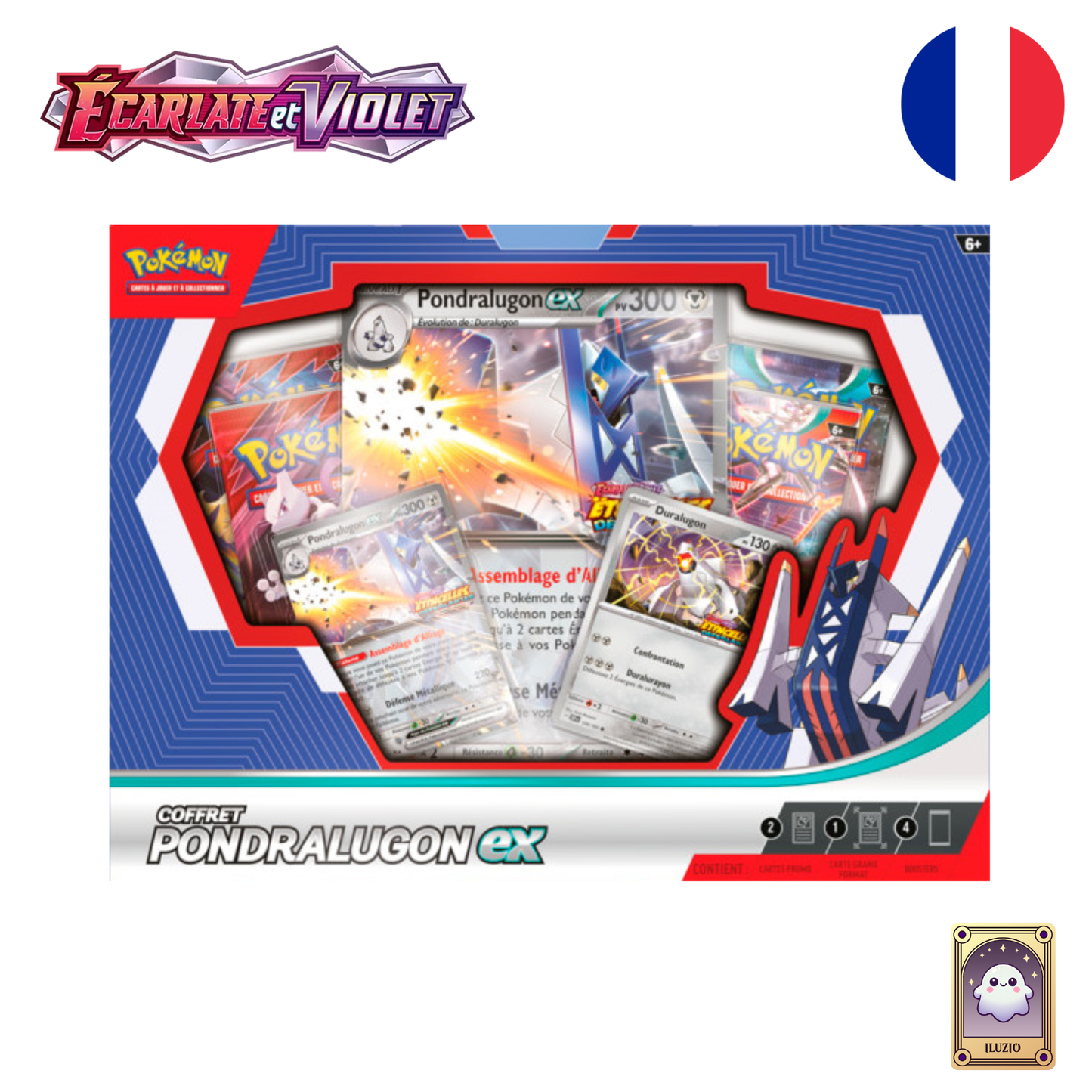 Face - Pokémon - Coffret Pondralugon-ex - Français