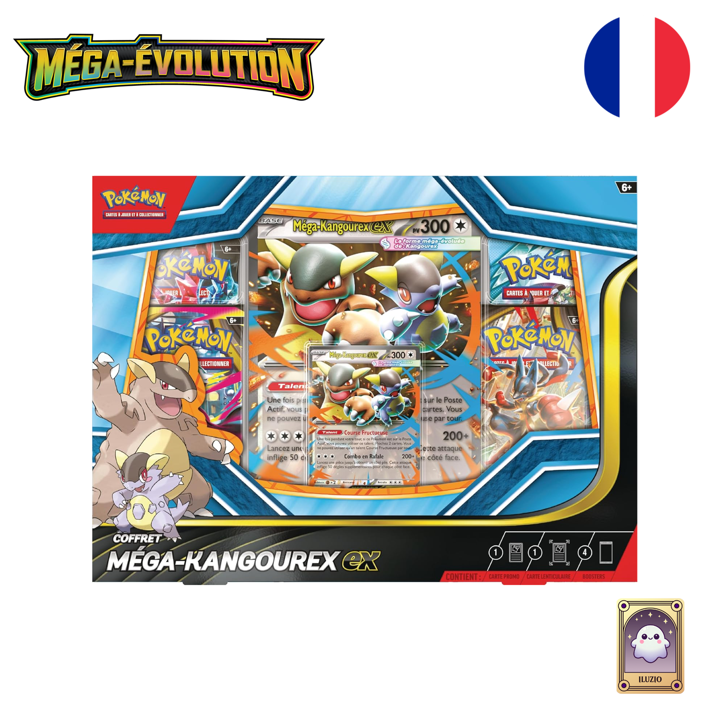 Face - Pokémon - Coffret Méga-Kangourex-ex - Français