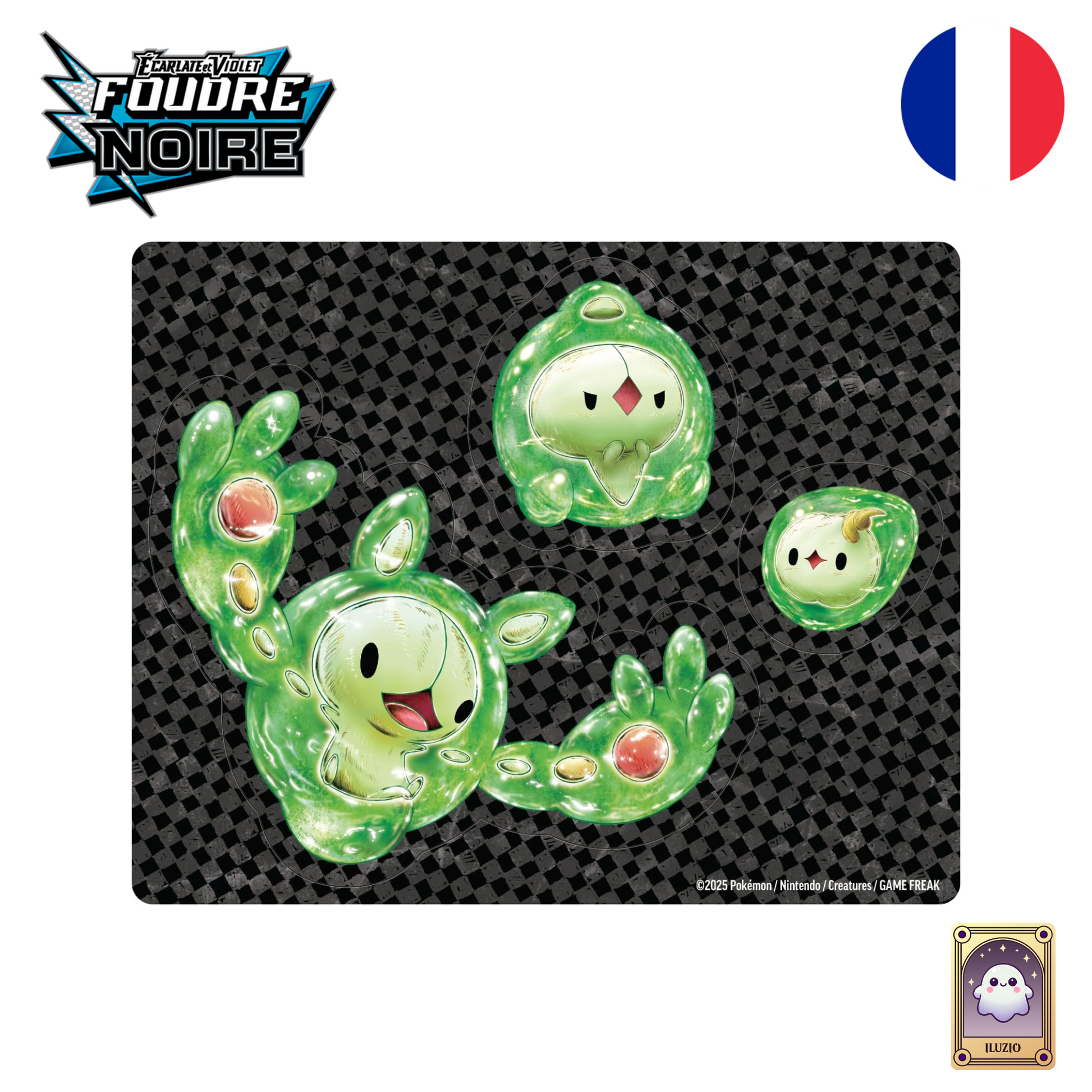 PAGEAUTOCOLLANT-Pokémon - Collection Autocollant Réajustable - EV 10.5 - Foudre Noir - FR