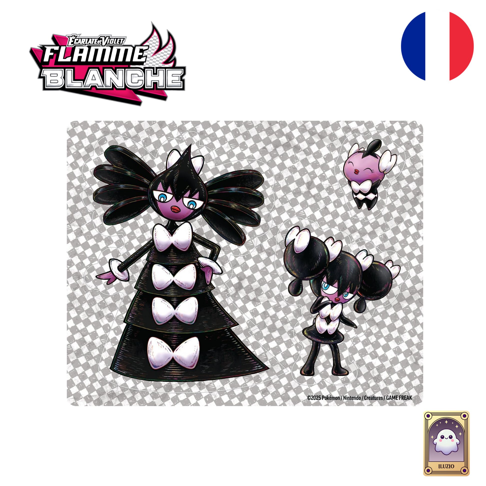 PAGEAUTOCOLLANT-Pokémon - Collection Autocollant Réajustable - EV 10.5 - Flamme Blanche - FR