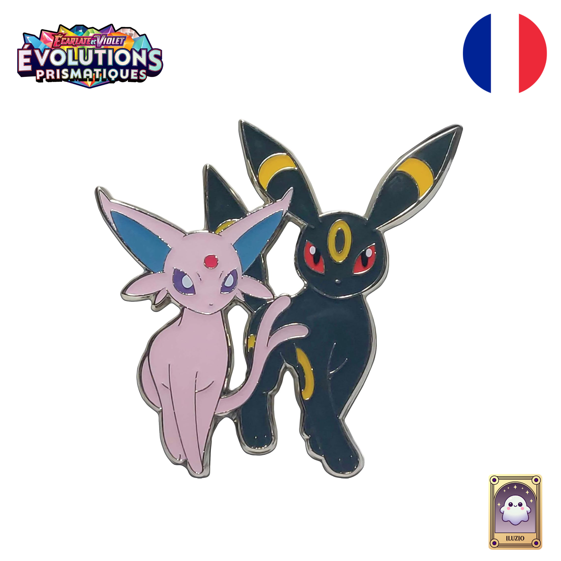 Pin's-Pokémon - Collection Premium avec Figurine EV 8.5 - Évolutions Prismatiques - Français