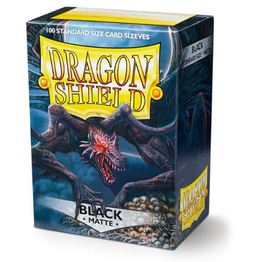 Dragon Shield - 100 protège-cartes standard Mat - Noir