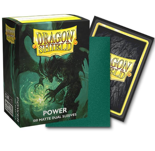 Dragon Shield - 100 protège-cartes standard Mat - Power (Vert foncé)