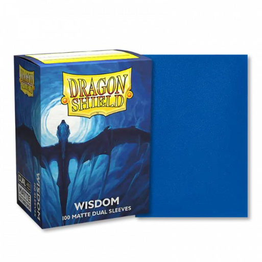Dragon Shield - 100 protège-cartes standard Mat - Wisdom (bleu foncé)