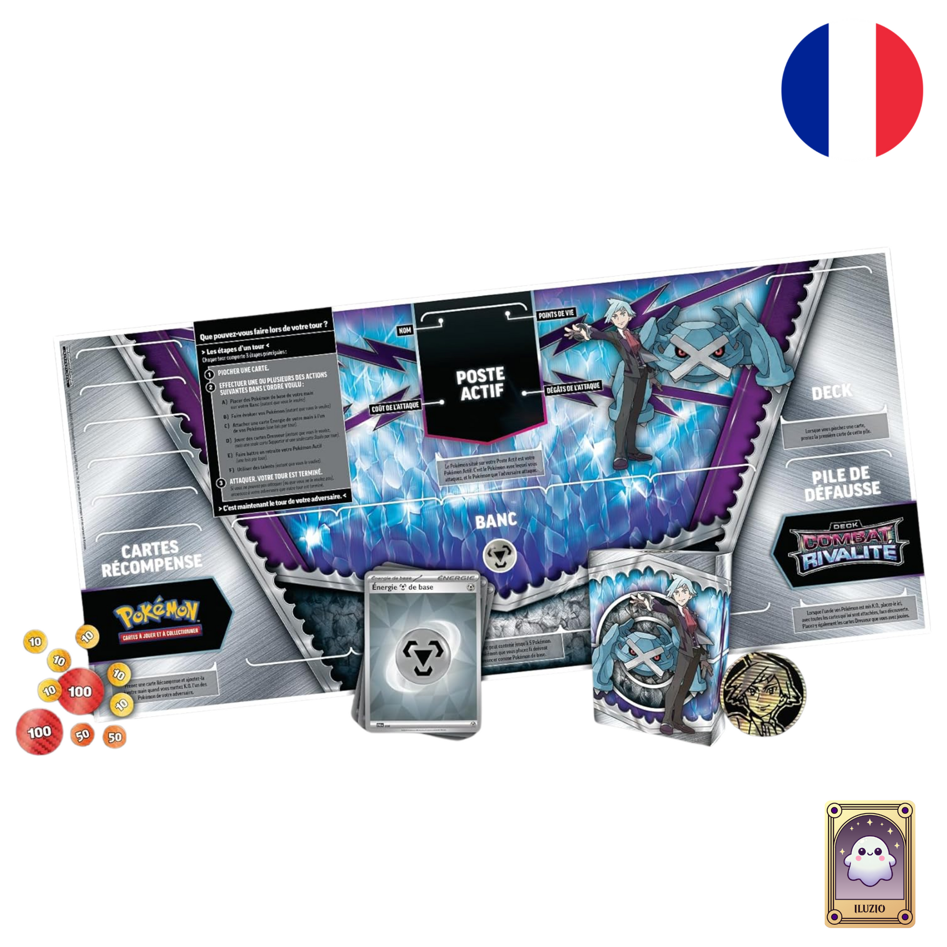 TAPIS-Pokémon - Deck Combat Rivalité - Pierre - FR